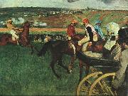 Edgar Degas At the Races oil painting on canvas